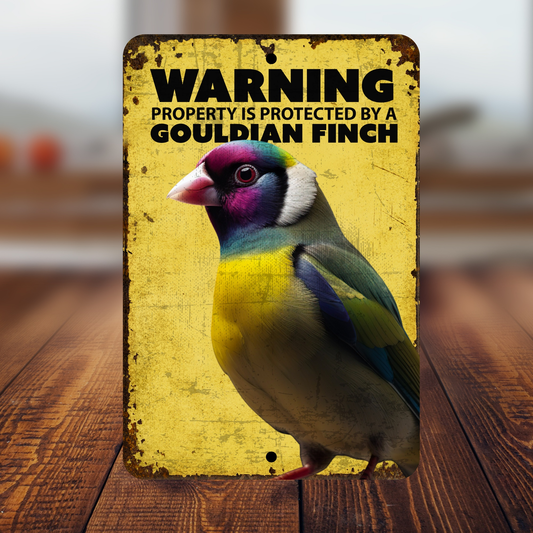 Gouldian Finch Sign