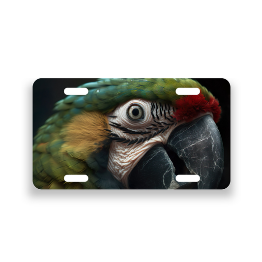 Military Macaw License Plate