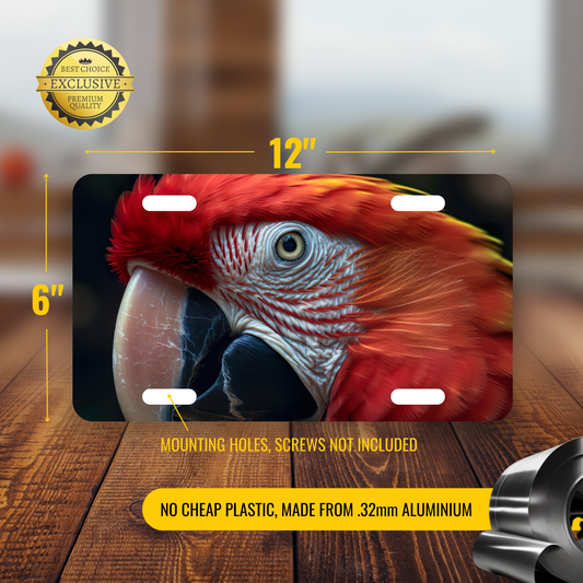 Scarlet Macaw License Plate