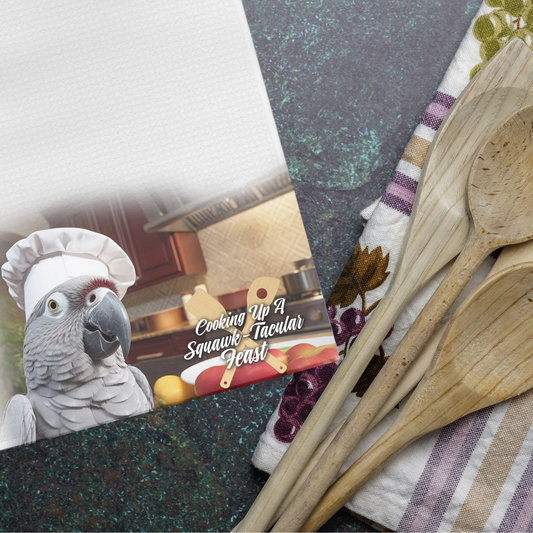 African Gray Kitchen Towel