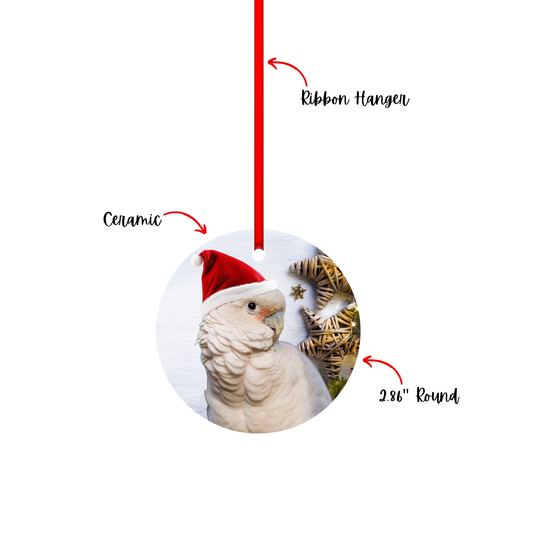 Goffin's Cockatoo Christmas Tree Ornament