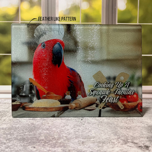 Red Eclectus Cutting Board