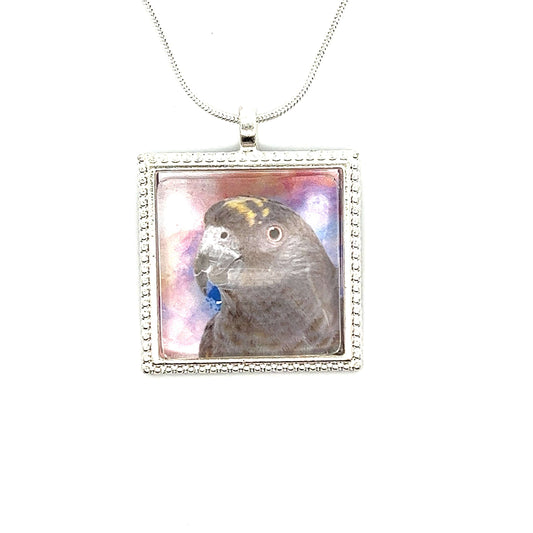 Meyers Parrot Pendant with Snake Necklace