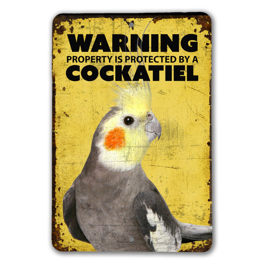 Cockatiel Warning Sign