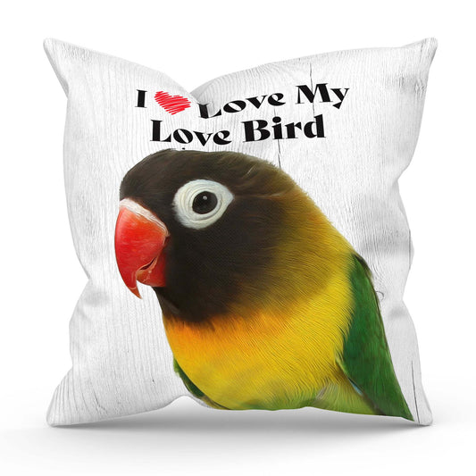 Love Bird Square Throw Pillow