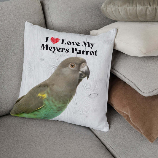 Meyers Parrot Square Throw Pillow