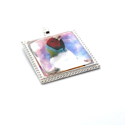 Finch Pendant with Snake Necklace