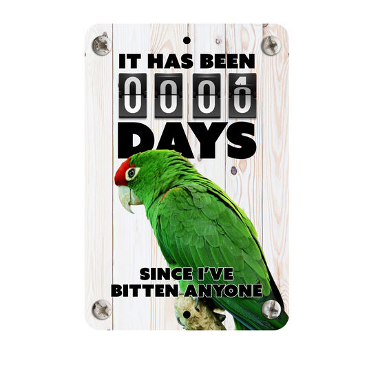 Red Fronted Amazon Parrot Bite Sign