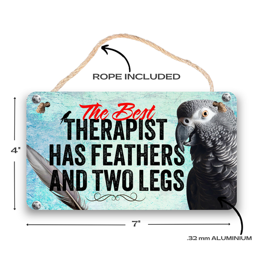 African Gray Therapy Sign