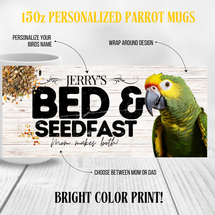 Personalized Amazon Parrot Coffee Mug