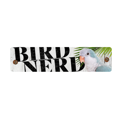 Blue Quaker Bird Nerd Sign