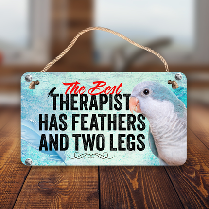 Blue Quaker Therapy Sign