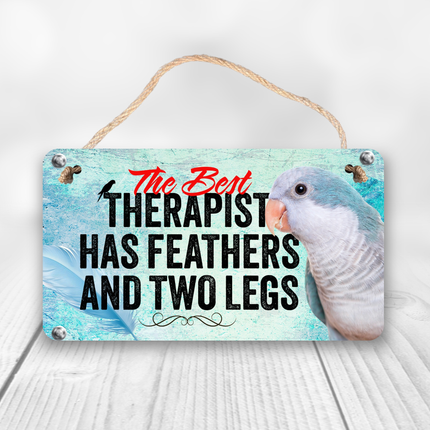 Blue Quaker Therapy Sign