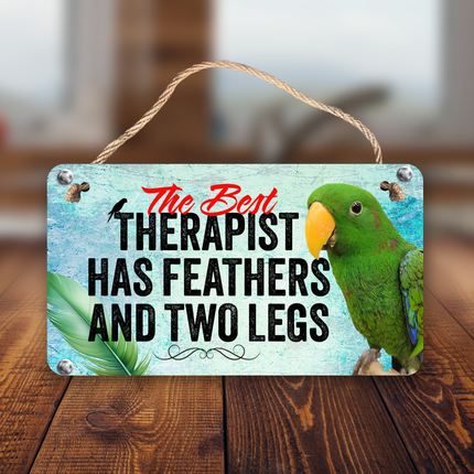 Green Eclectus Therapy Sign