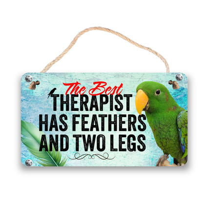 Green Eclectus Therapy Sign