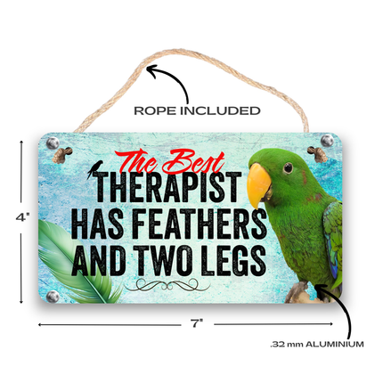 Green Eclectus Therapy Sign