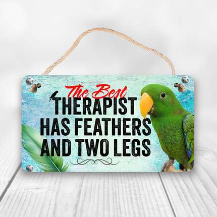 Green Eclectus Therapy Sign