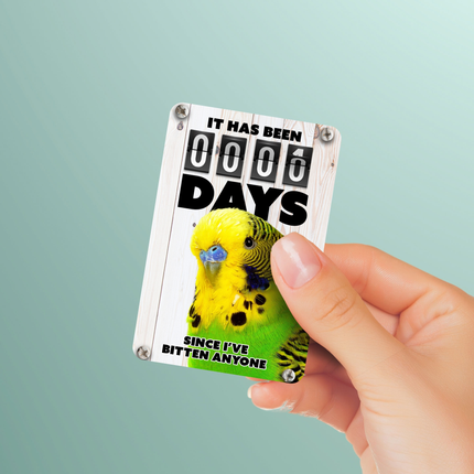 Green Parakeet Magnet