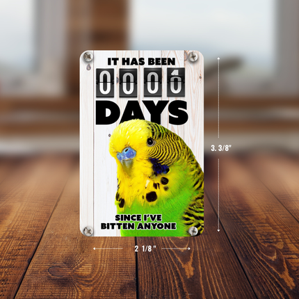 Green Parakeet Magnet
