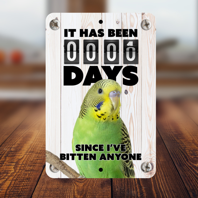Green Parakeet Sign