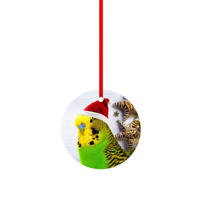 Green Parakeet Christmas Decorations