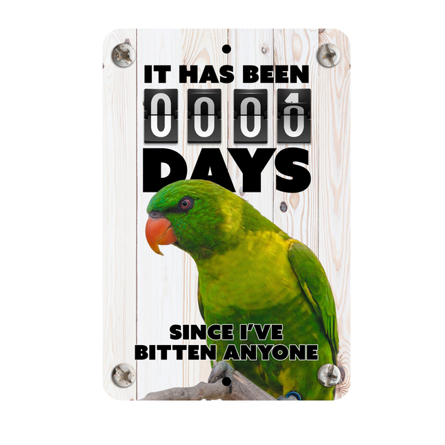 Leaf Lorikeet Bite Sign