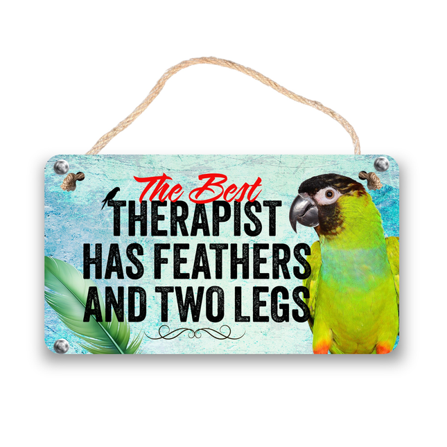 Nanday Conure Therapy Sign