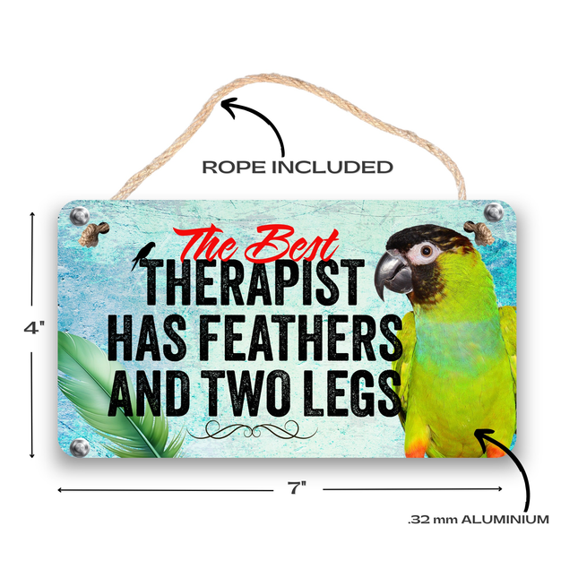 Nanday Conure Therapy Sign