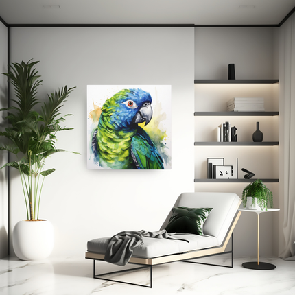 Pionus Parrot Canvas Gallery Wraps