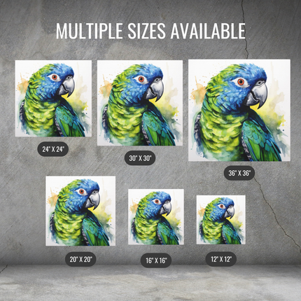 Pionus Parrot Canvas Gallery Wraps