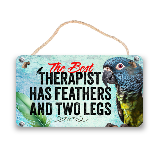 Pionus Parrot Therapy Sign