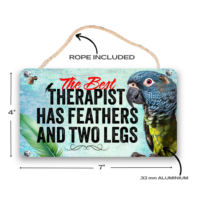 Pionus Parrot Therapy Sign