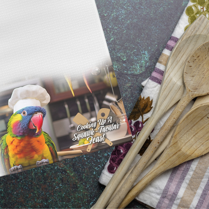 Rainbow Lorikeet Kitchen Towel