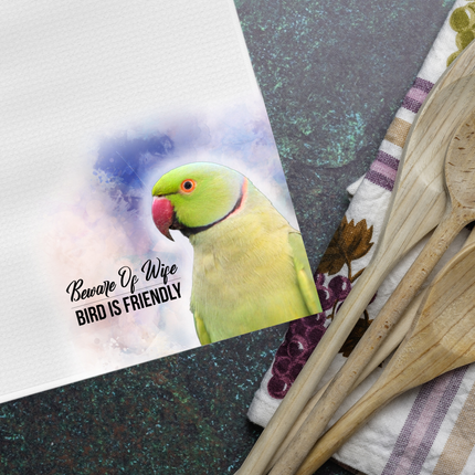 Ringneck Parrot Tea Towel