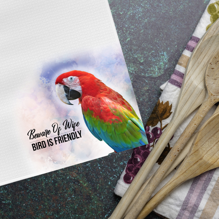 Scarlet Macaw Tea Towel