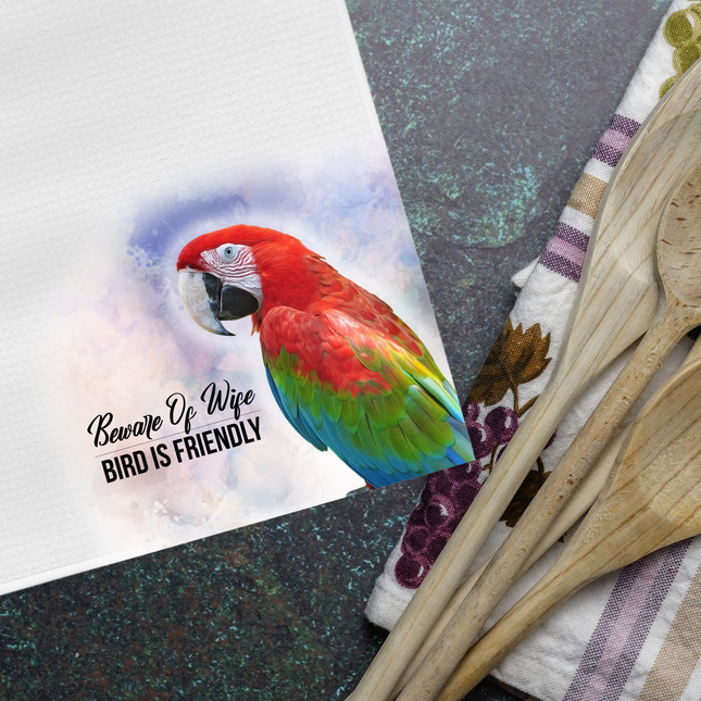 Scarlet Macaw Tea Towel