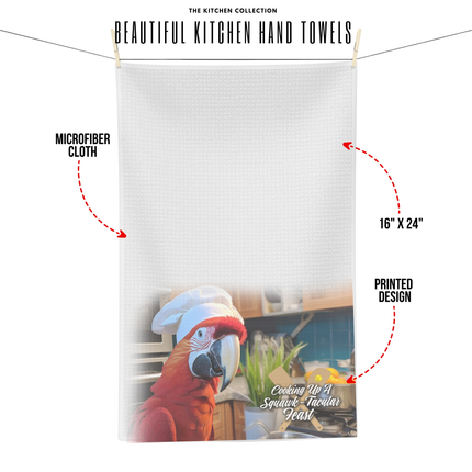 Scarlet Macaw Tea Towel
