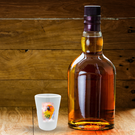 Sun Conure Shot Glass