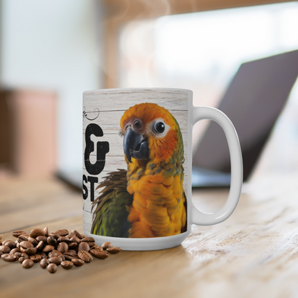 Personalized Sun Conure Coffee Mug