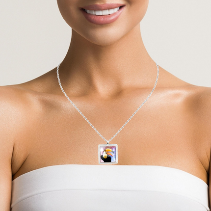 Toucan Pendant with Snake Necklace