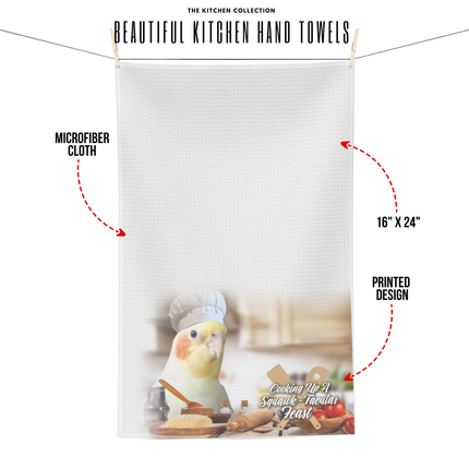 Yellow Cockatiel Tea Towel