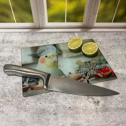 Yellow Cockatiel Cutting Board