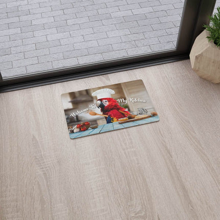 Scarlet Macaw Kitchen Floor Mat