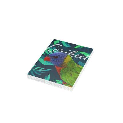 Lorikeet Folded Greeting Cards (1, 10, 30, and 50pcs)