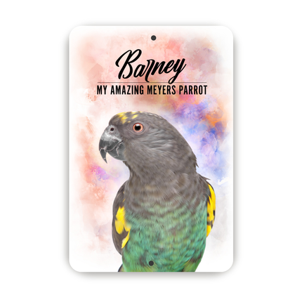 Meyers Parrot Personalized Aluminium Sign