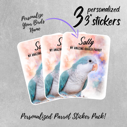 Personalized Blue Quaker sticker