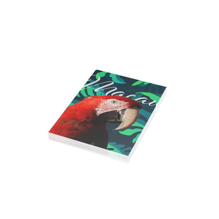 Scarlet Macaw Folded Greeting Cards (1, 10, 30, and 50pcs)