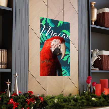 Macaw Matte Poster