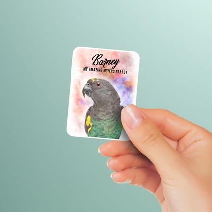 Personalized Meyers Parrot Sticker