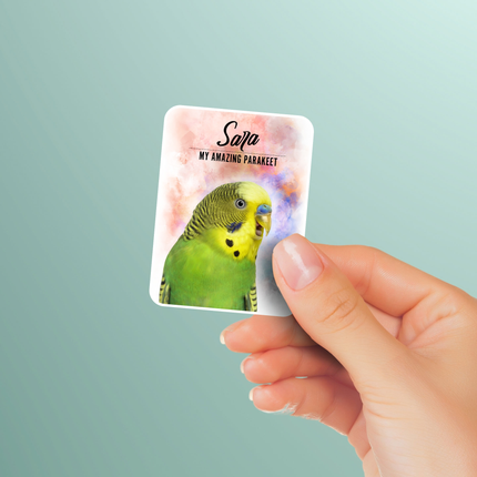 Green Parakeet Stickers
